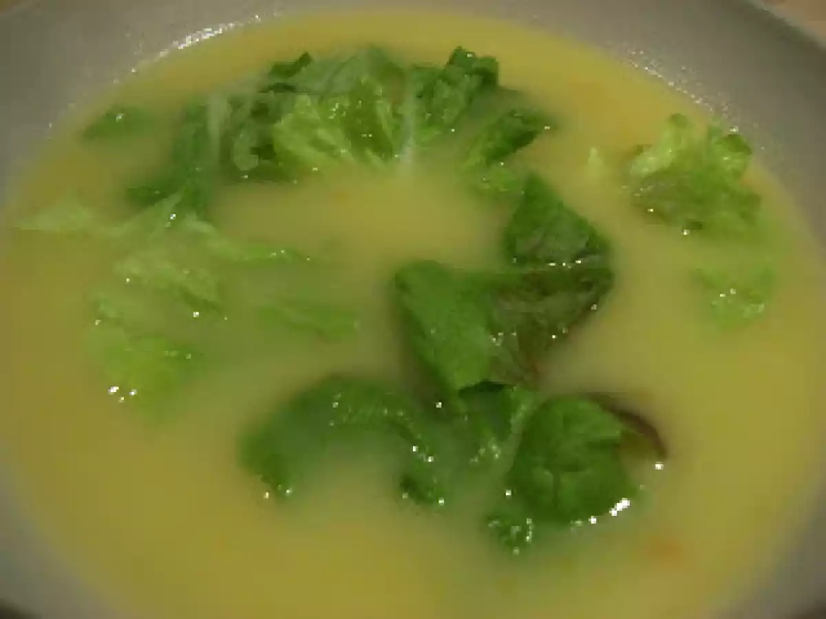 Sopa de alface.
