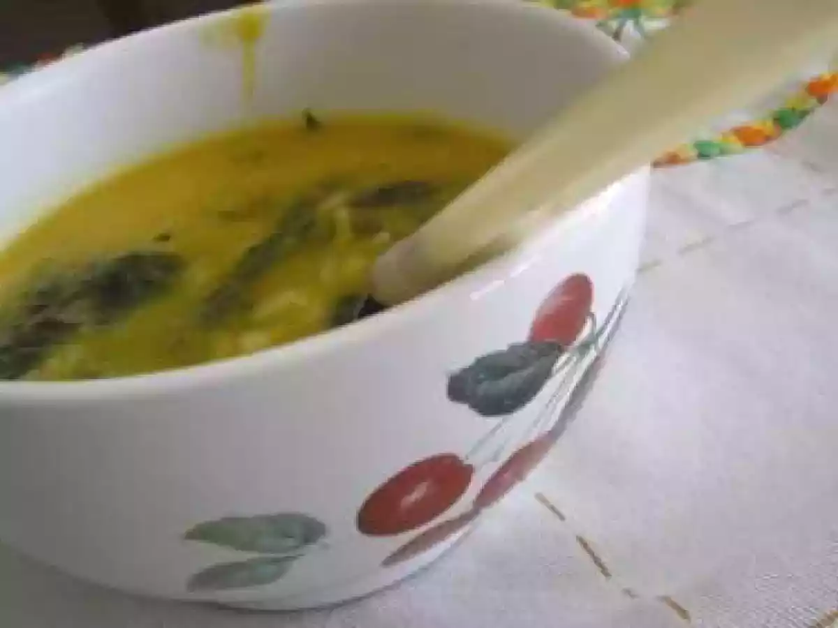 Sopa de arroz e espinafres - foto 2