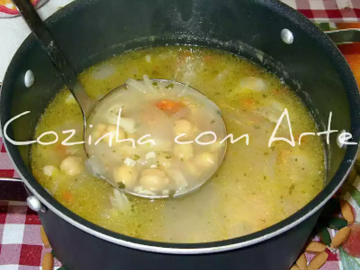 Sopa de bacalhau com grão - foto 3