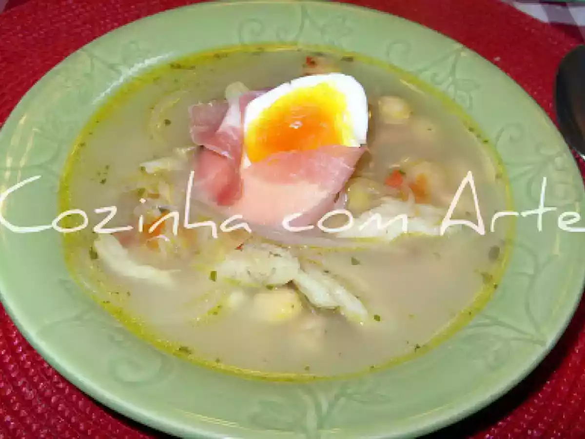 Sopa de bacalhau com grão - foto 4