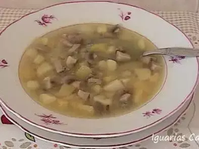 Sopa de Batatas com Cogumelos