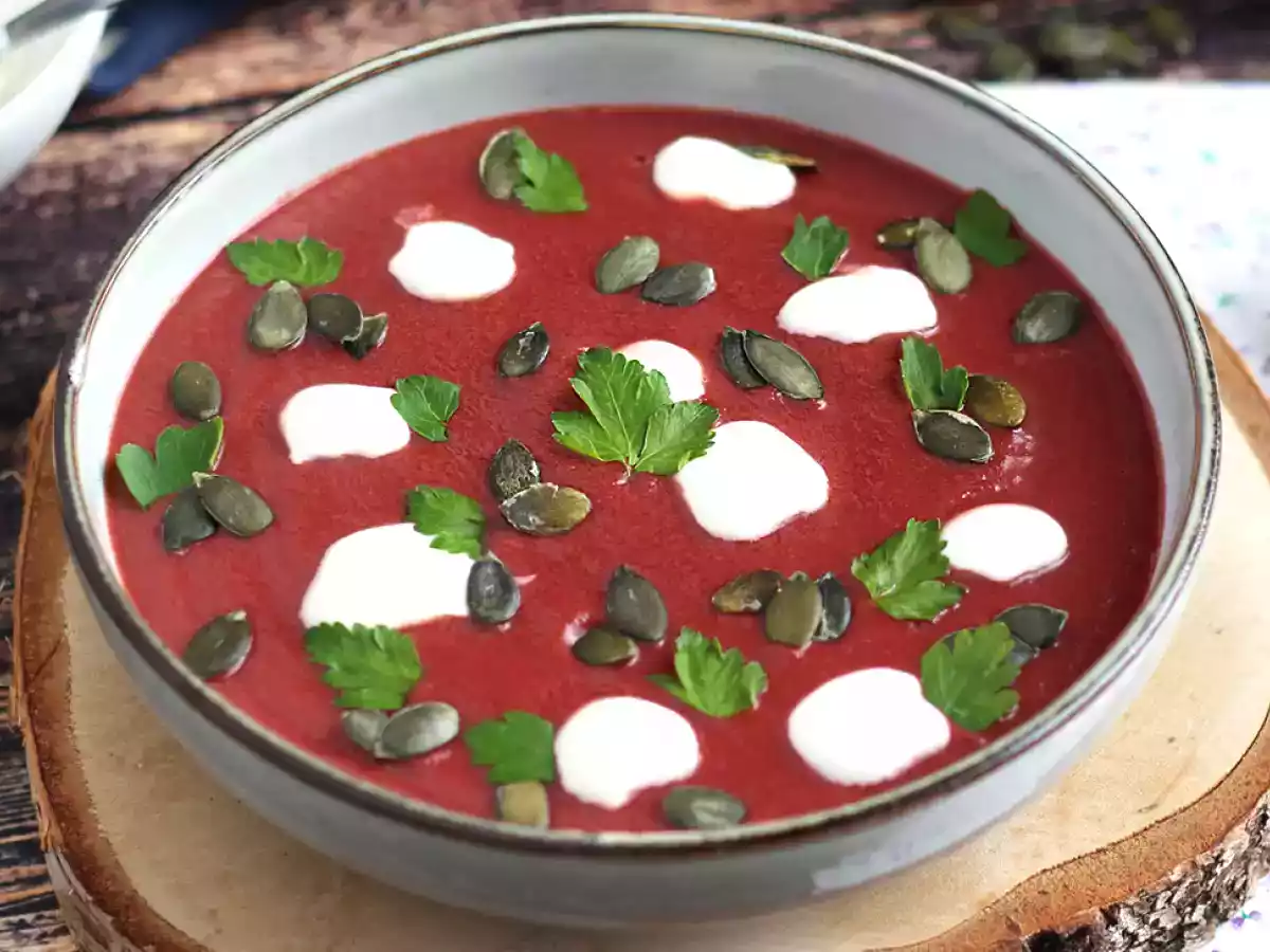 Sopa de beterraba (colorida e saudável) - foto 3