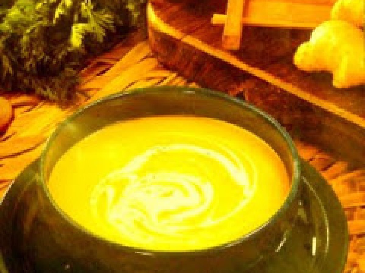 Sopa de Creme de Cenoura, Laranja e Gengibre