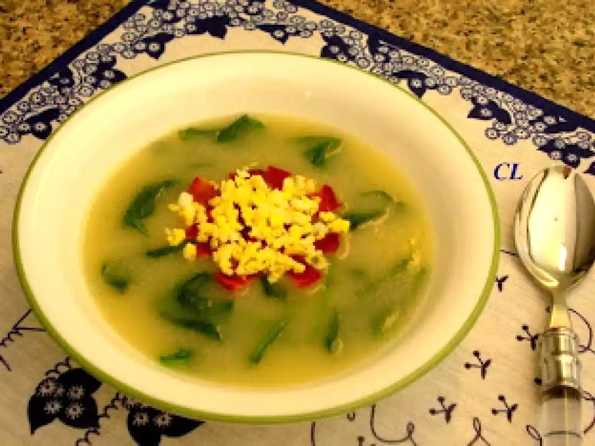 Sopa de Espinafre com Ovos e Bacon - foto 2