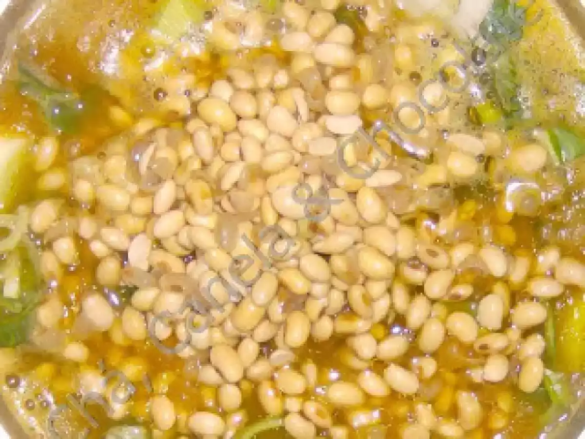 Sopa de Feijão de Soja e Alho Francês - foto 3