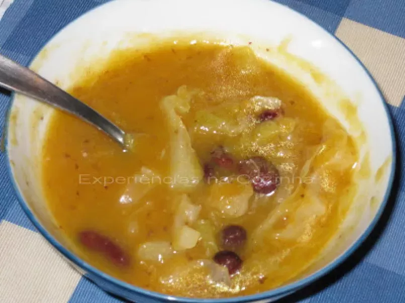 Sopa de Feijão Encarnado com Couve Lombarda, foto 3