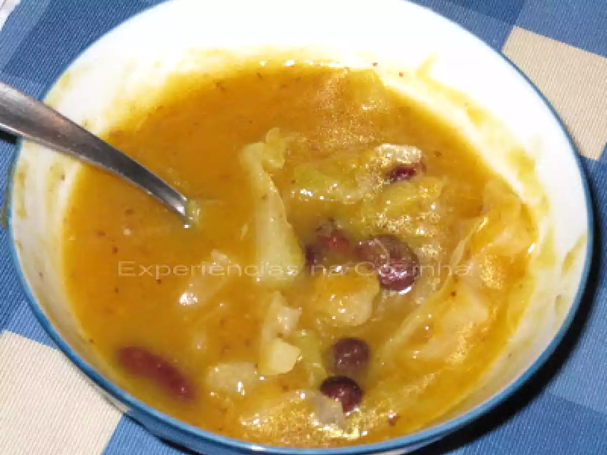 Sopa de Feijão Encarnado com Couve Lombarda - foto 3