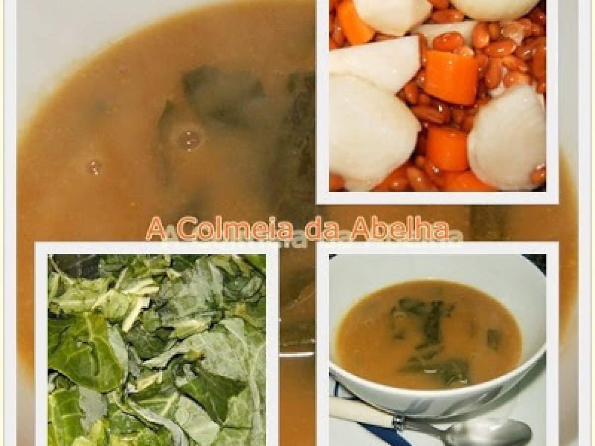 SOPA DE FEIJÂO MANTEIGA COM HORTALIÇA