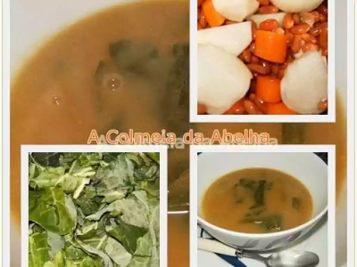 SOPA DE FEIJÂO MANTEIGA COM HORTALIÇA