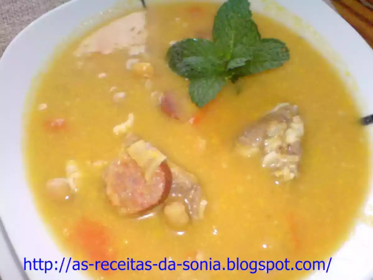 Sopa de grão com carne - foto 2