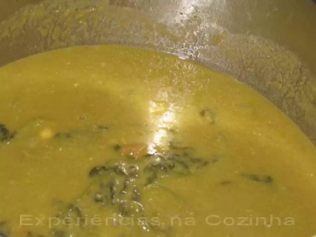 Sopa de Grão com Espinafres e Chouriço - foto 2