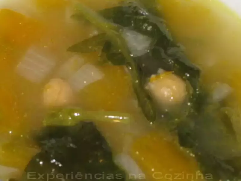 Sopa de Grão e Espinafres com Abóbora - foto 2