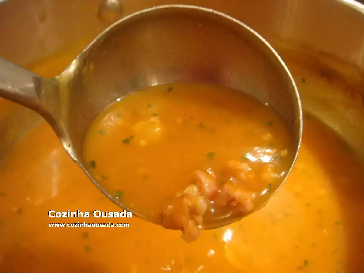 Sopa de Linguiça, Abóbora e 3 Ervas