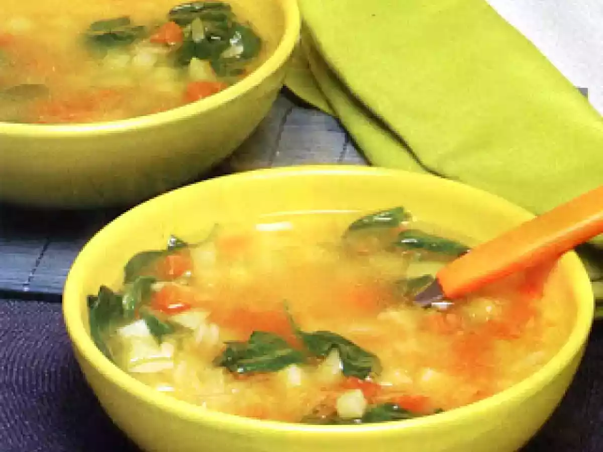 Sopa de Nabiças com Abóbora-Menina
