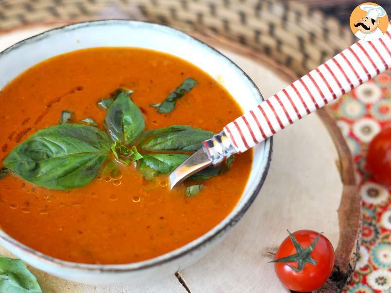 Sopa de tomate e manjericão, foto 4
