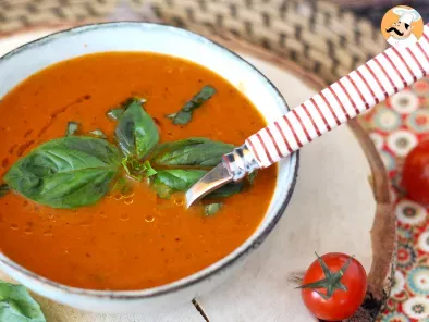 Sopa de tomate e manjericão, foto 4