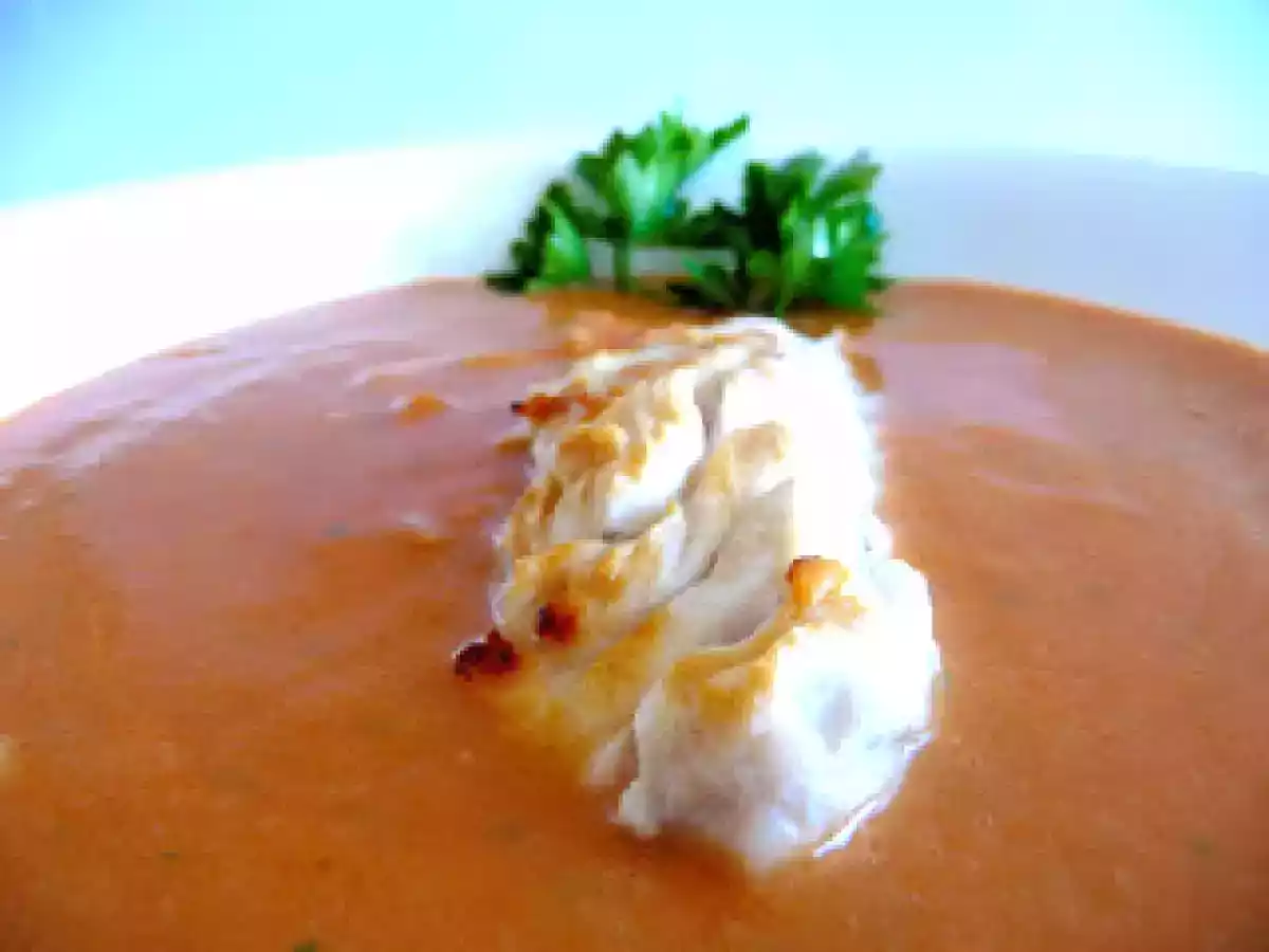 Sopa e lombo de garoupa