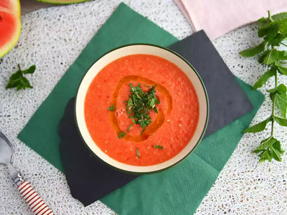 Sopa fria de melancia e tomate - foto 4