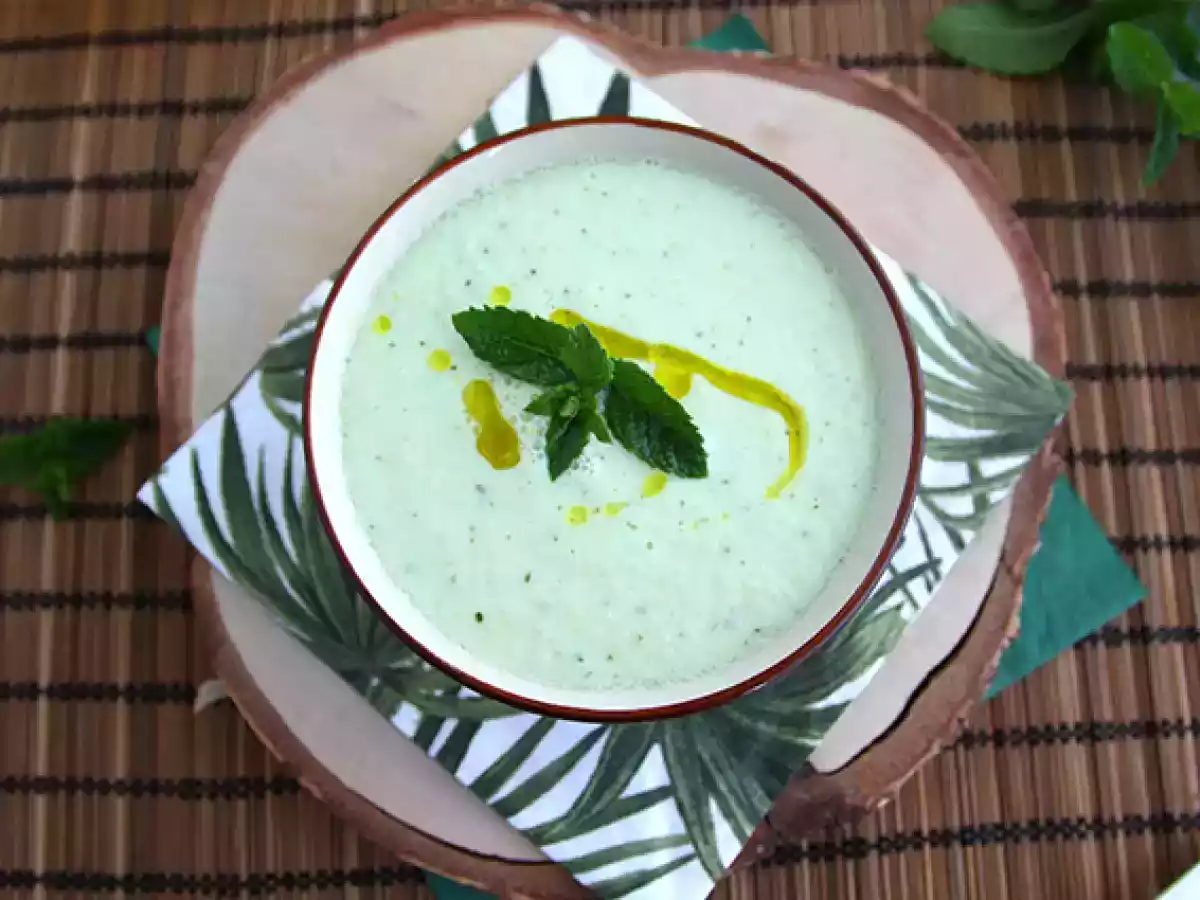 Sopa fria de pepino e hortelã - foto 2