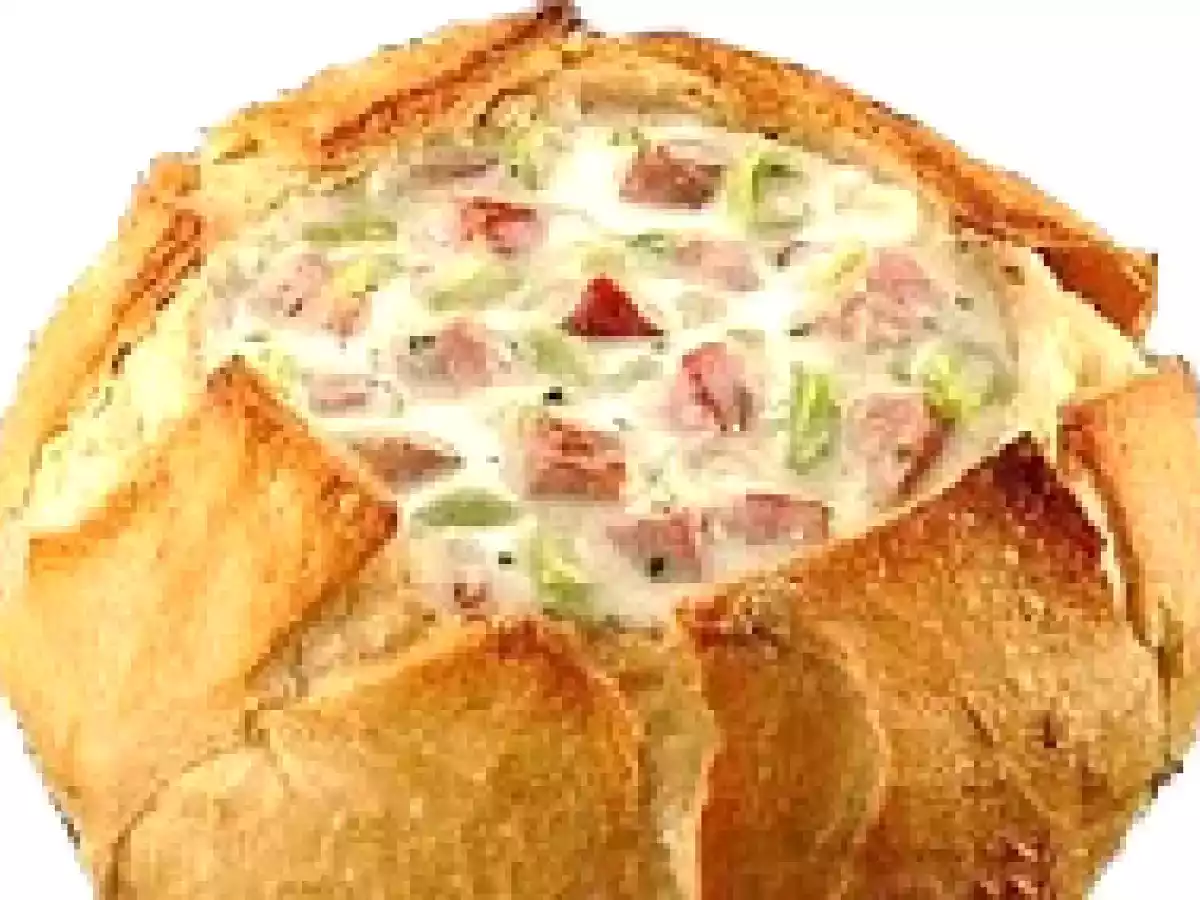 Sopa no pão italiano