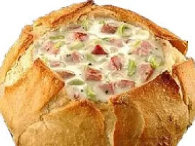 Sopa no pão italiano
