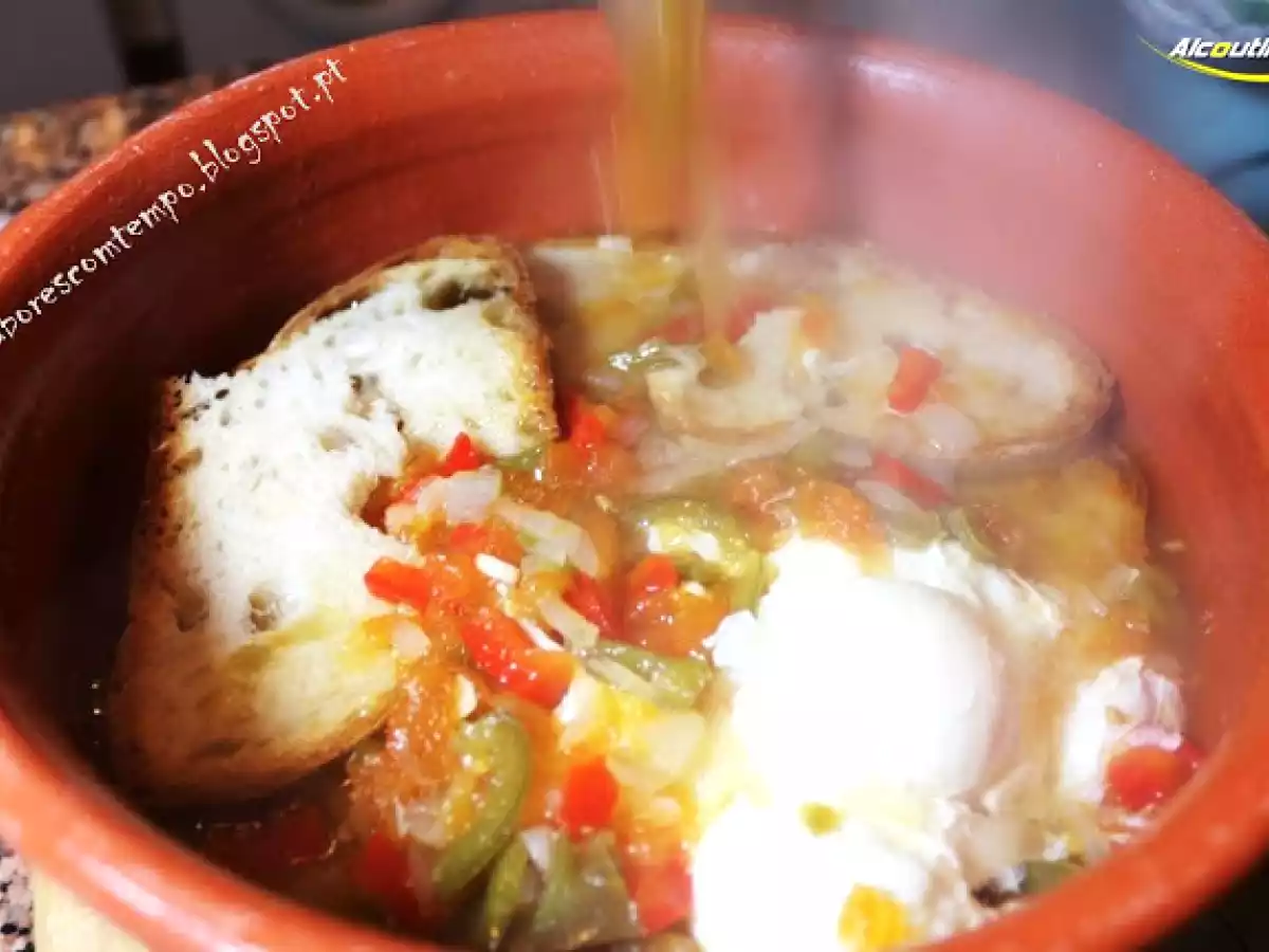 Sopas de Tomate com ovos escalfados - foto 3