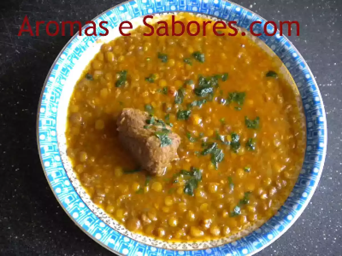 Sopas para o inverno - marroquina de lentilhas