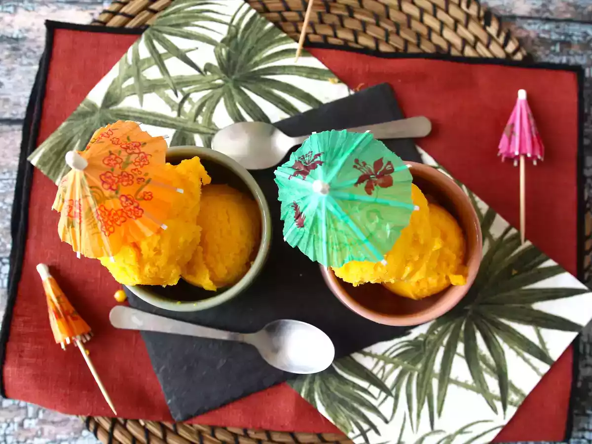 Sorvete de manga e limão verde, com apenas 3 ingredientes! - foto 5