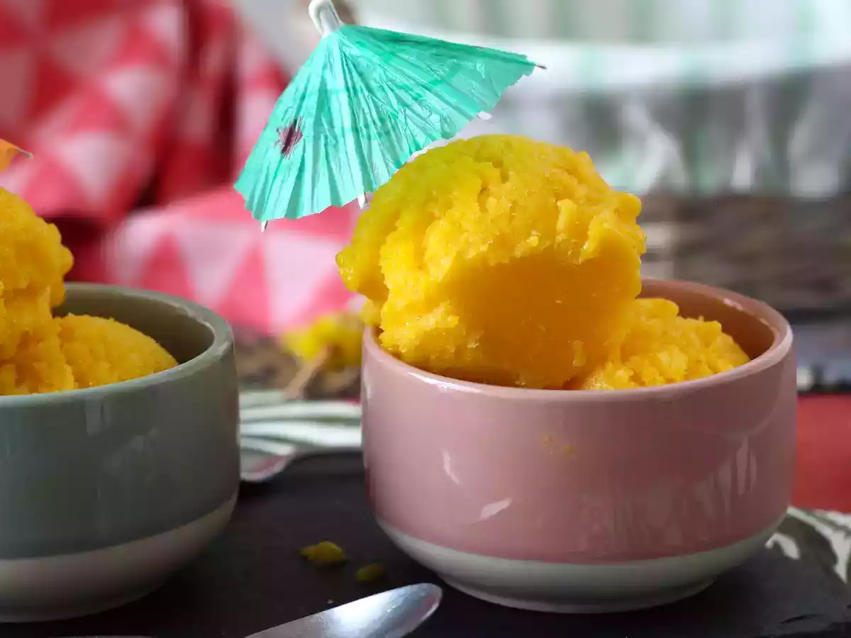 Sorvete de manga e limão verde, com apenas 3 ingredientes! - foto 6