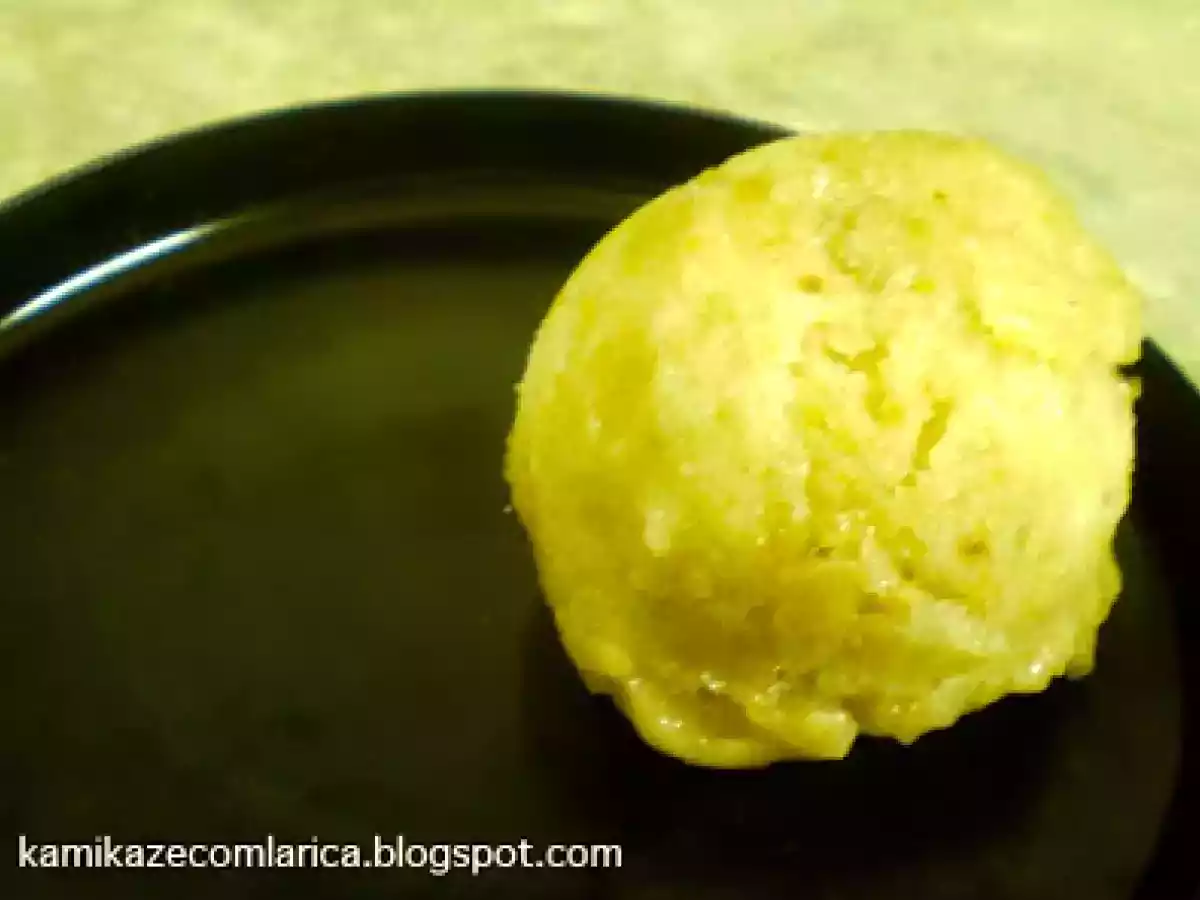 Sorvete natural de banana maçã