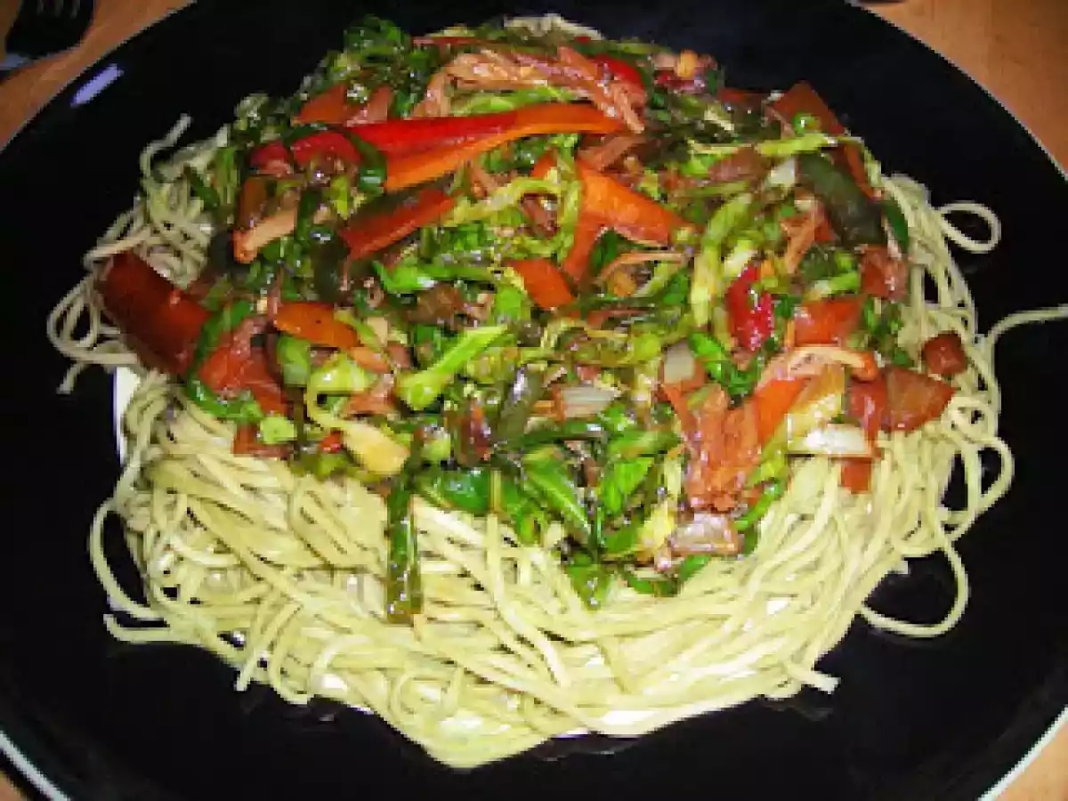 Stir-Fry de Couve e Cogumelos Enoki - foto 2