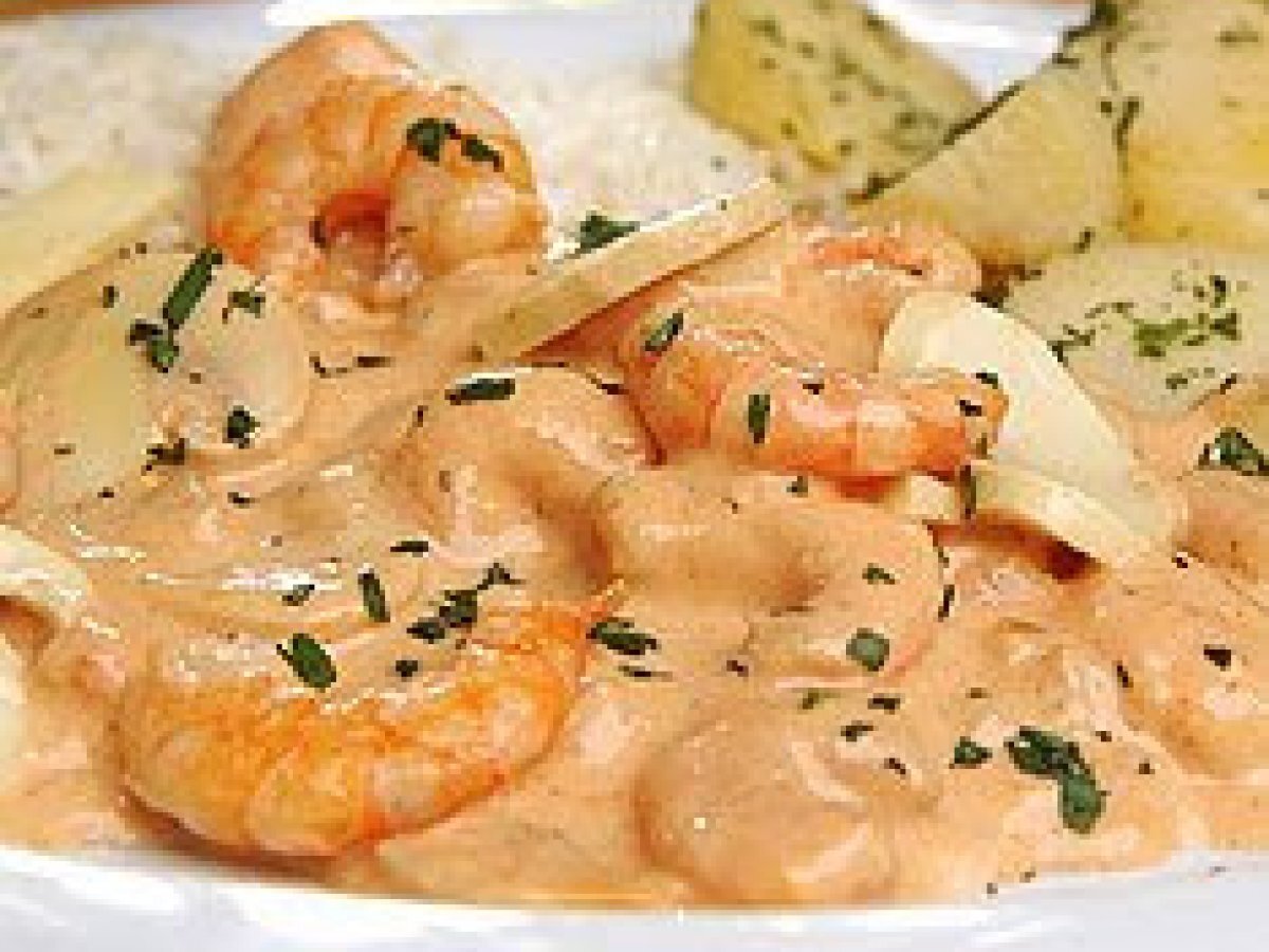 Strogonoff de Camarão