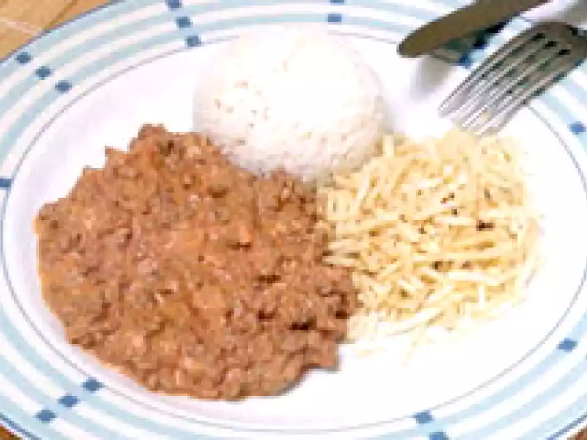 Strogonoff de carne picada