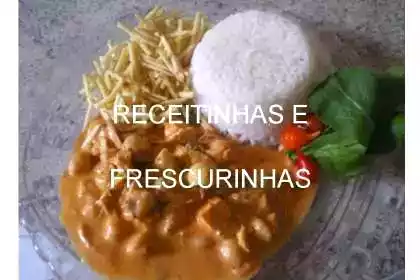 Strogonoff de grão de bico par ao dia creme/bege