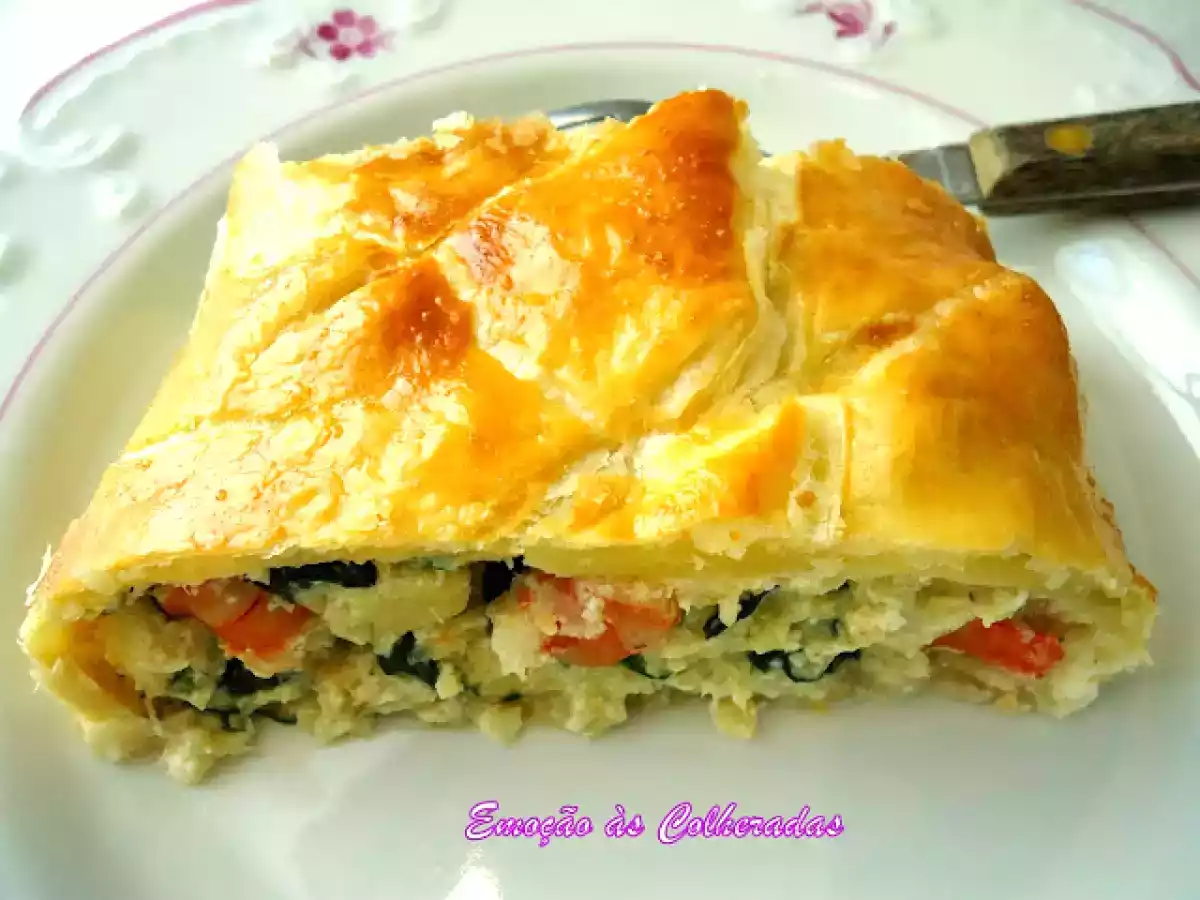 Strudel de Pescada e Camarão