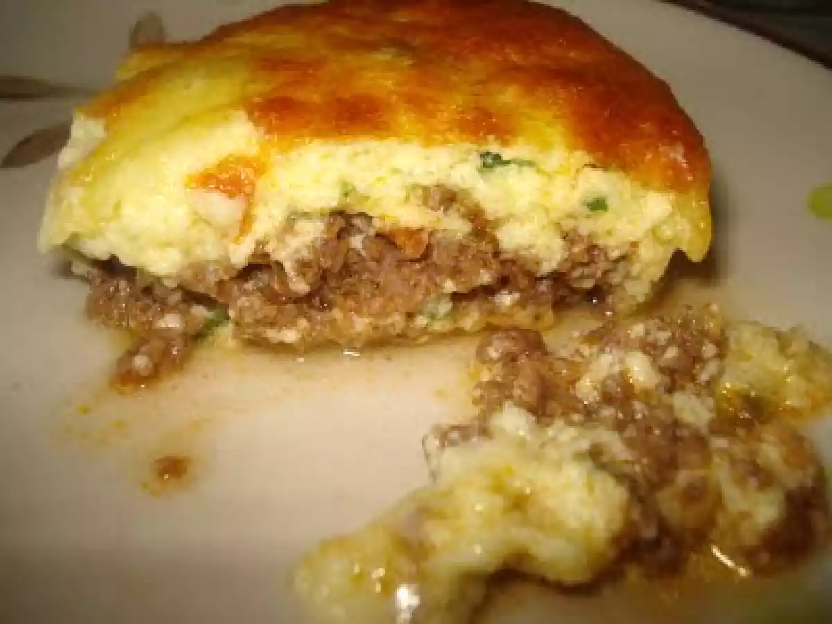 Suflê de Batata e Carne Moída e Declaração de Amizade.