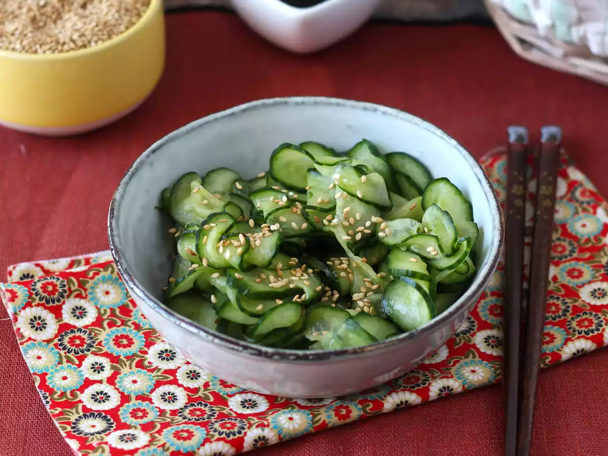 Sunomono, a refrescante salada de pepino japonês - foto 4