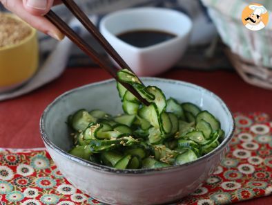 Sunomono, a refrescante salada de pepino japonês