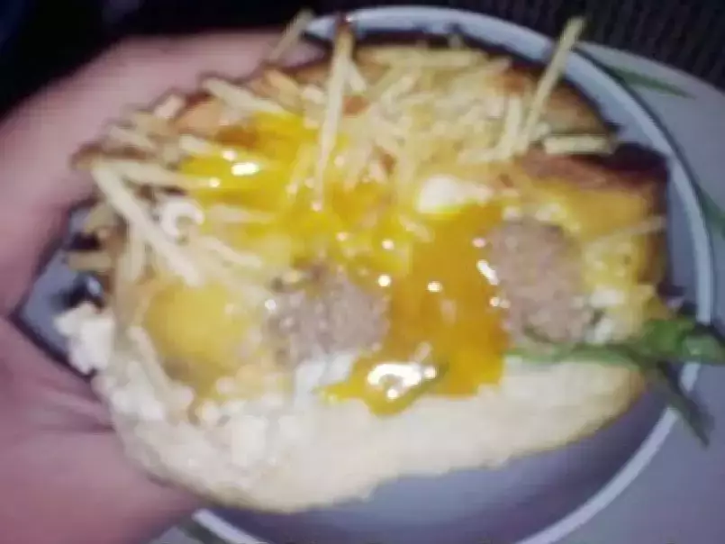 Super Eggsplosion com hambúrguer caseiro e batatas crocantes igual a do Mc Donalds!, foto 2