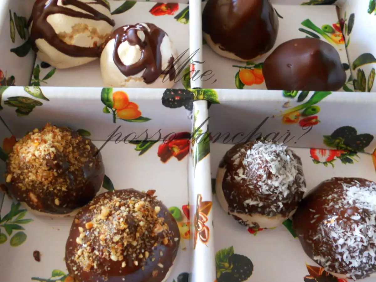 Suspiros de chocolate