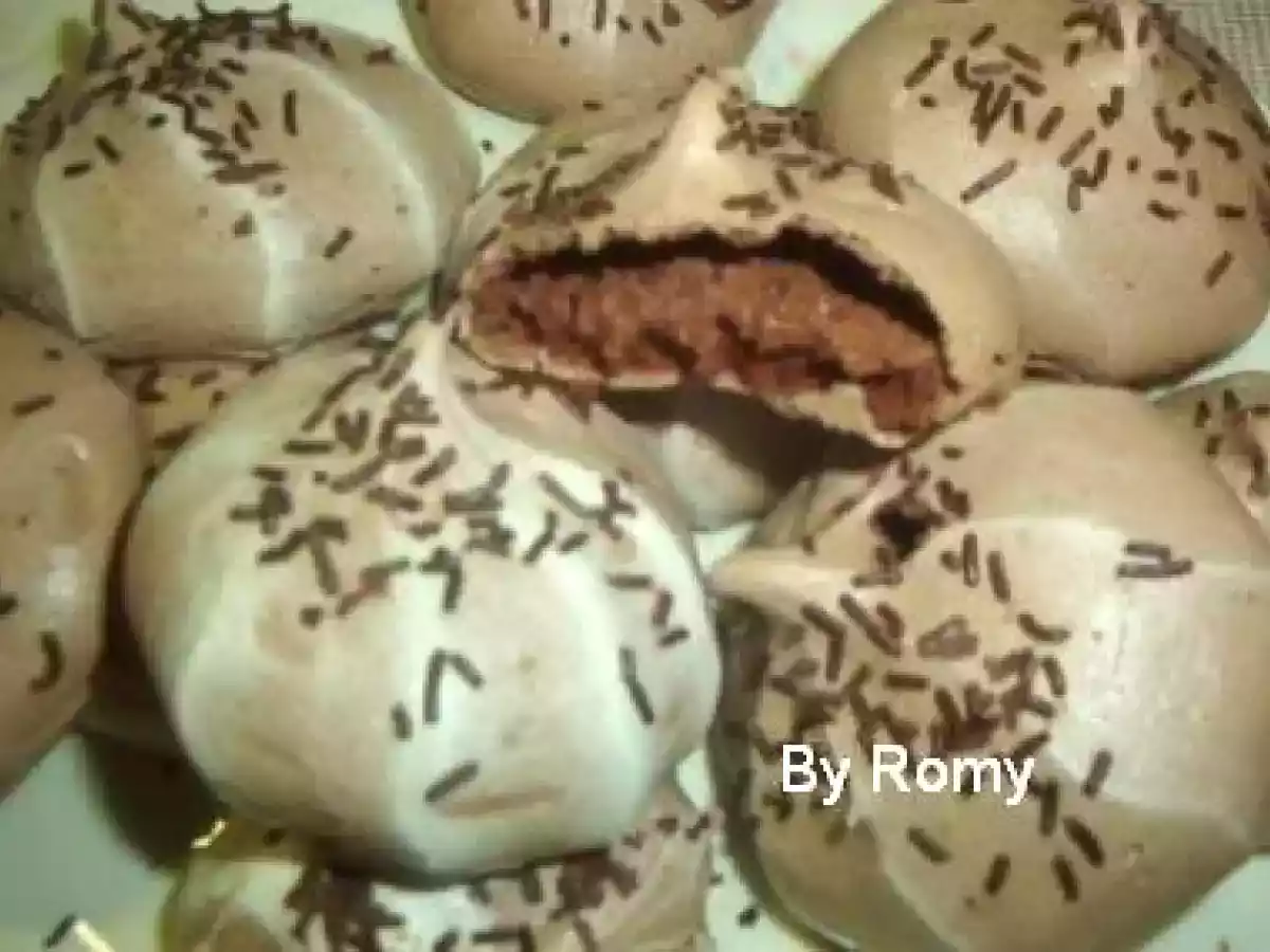 Suspiros de chocolate da meira