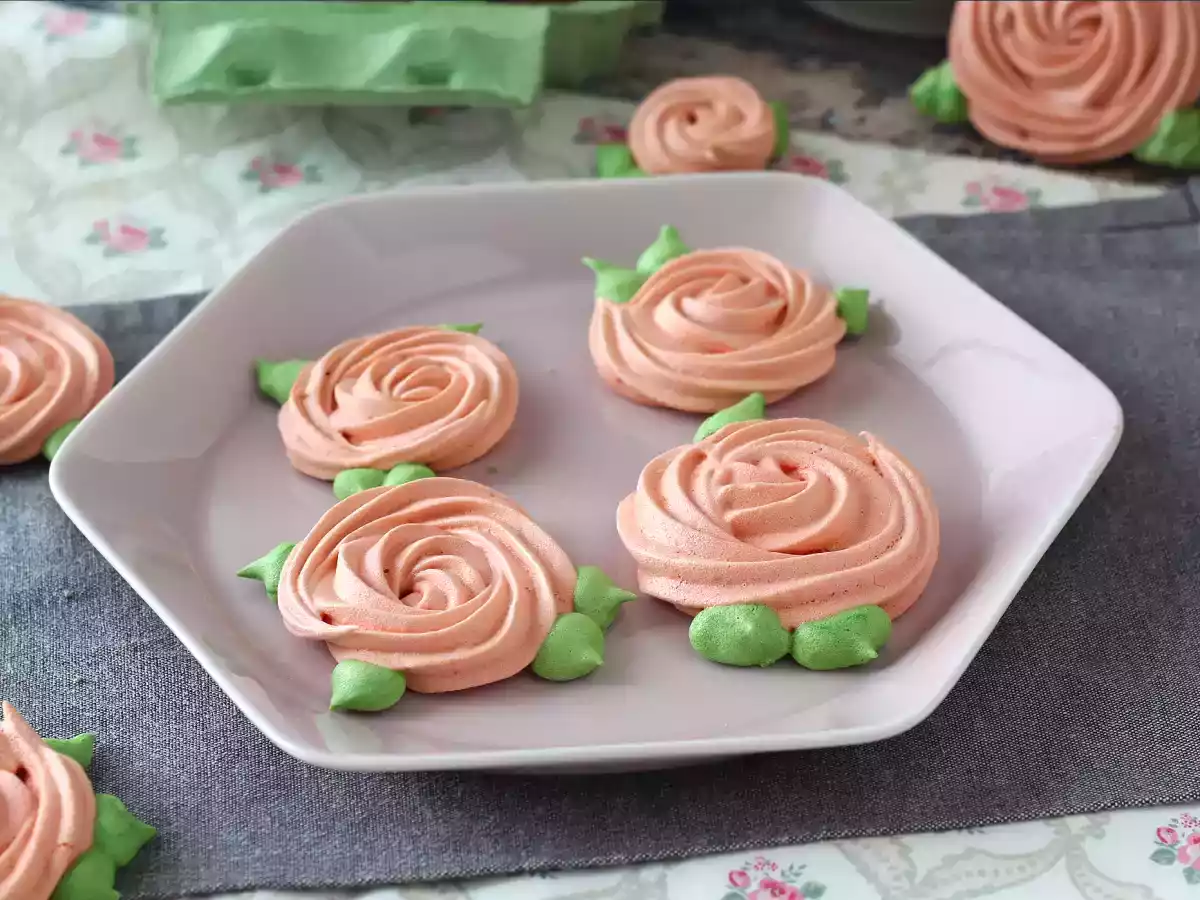 Suspiros (merengues) em formato de lindas rosas! - foto 3