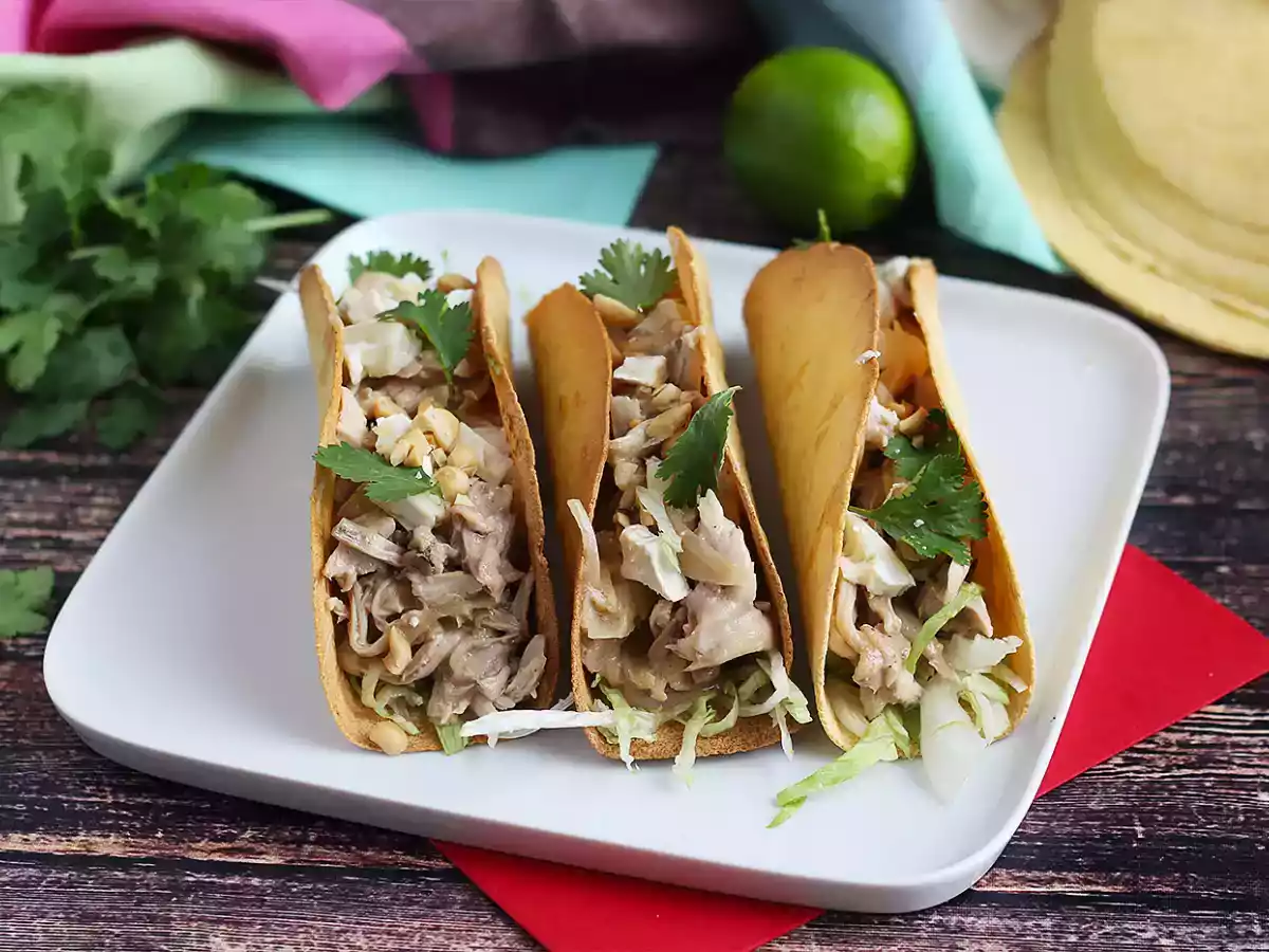 Tacos crocante com frango e molho satay - foto 4