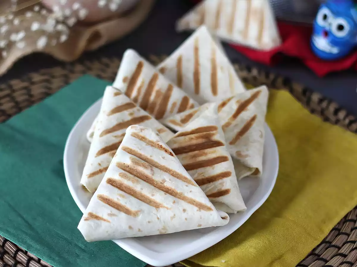 Tacos de chamuças vegetarianos