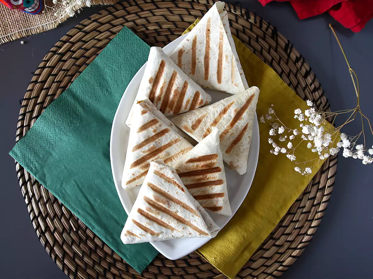Tacos de chamuças vegetarianos - foto 3