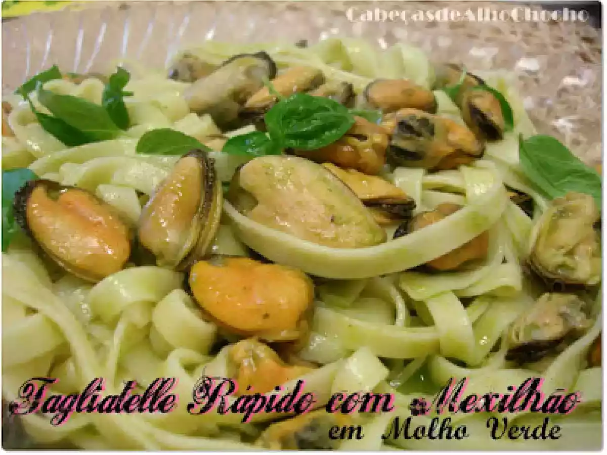 Tagliatelle Rápido com Mexilhão