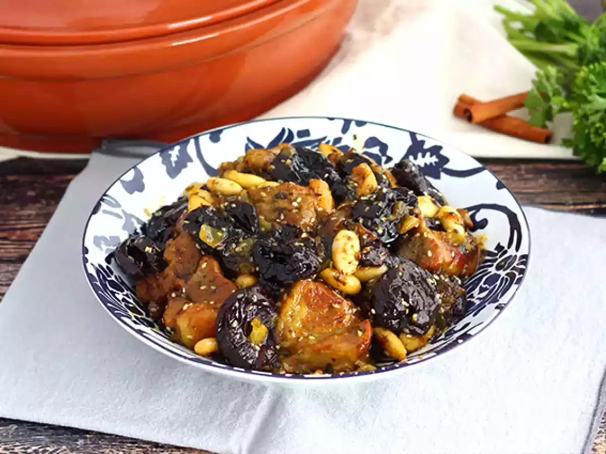 Tajine de cordeiro com ameixas secas (Cozido de cordeiro)