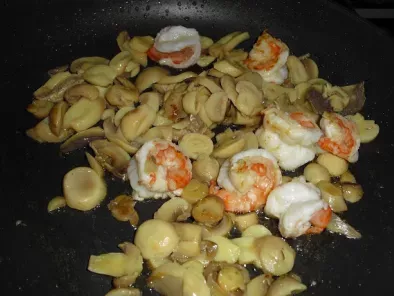 Talharim com camarão e natas de cogumelos porcini - foto 2