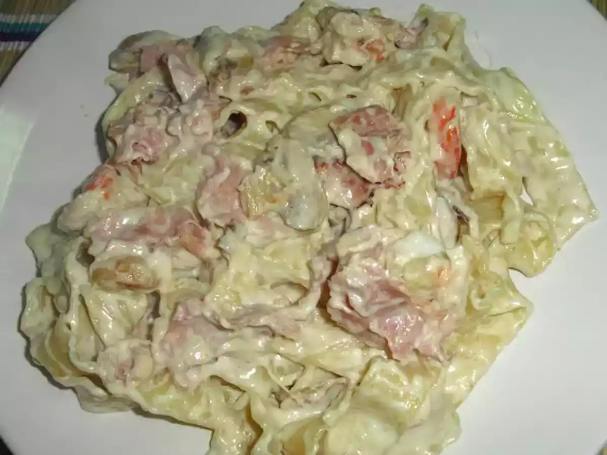 Talharim com cogumelos, camarão e molho branco cremoso - foto 10