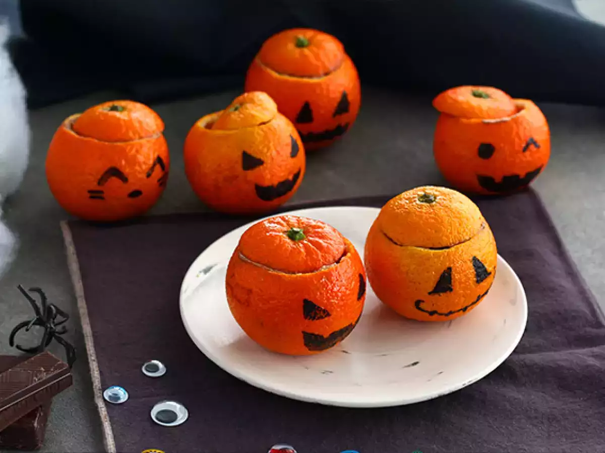 Tangerina de Halloween (com mousse de chocolate) - foto 3